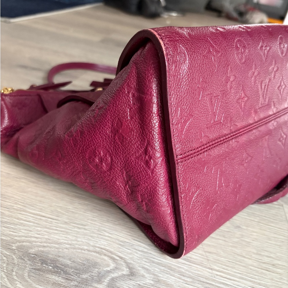 Louis Vuitton Vintage Empreinte Lumineuse PM - Burgundy Leather Tote Bag - Picture 11 of 15